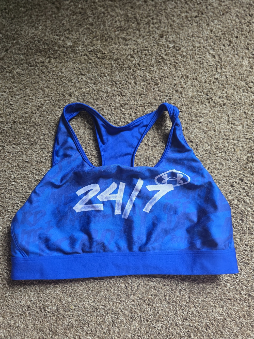 Under Armour Royal Blue 24/7 Racerback Sports Bra